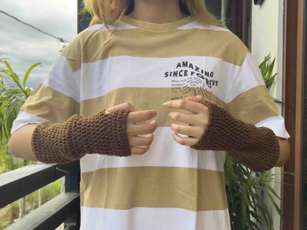Brown Arm Warmers - Image 3